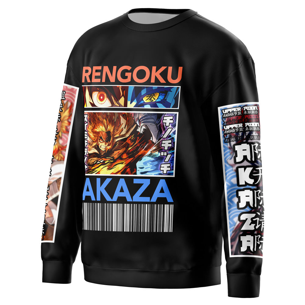 Kyojuro Rengoku vs Akaza Demon Slayer Streetwear Sweatshirt