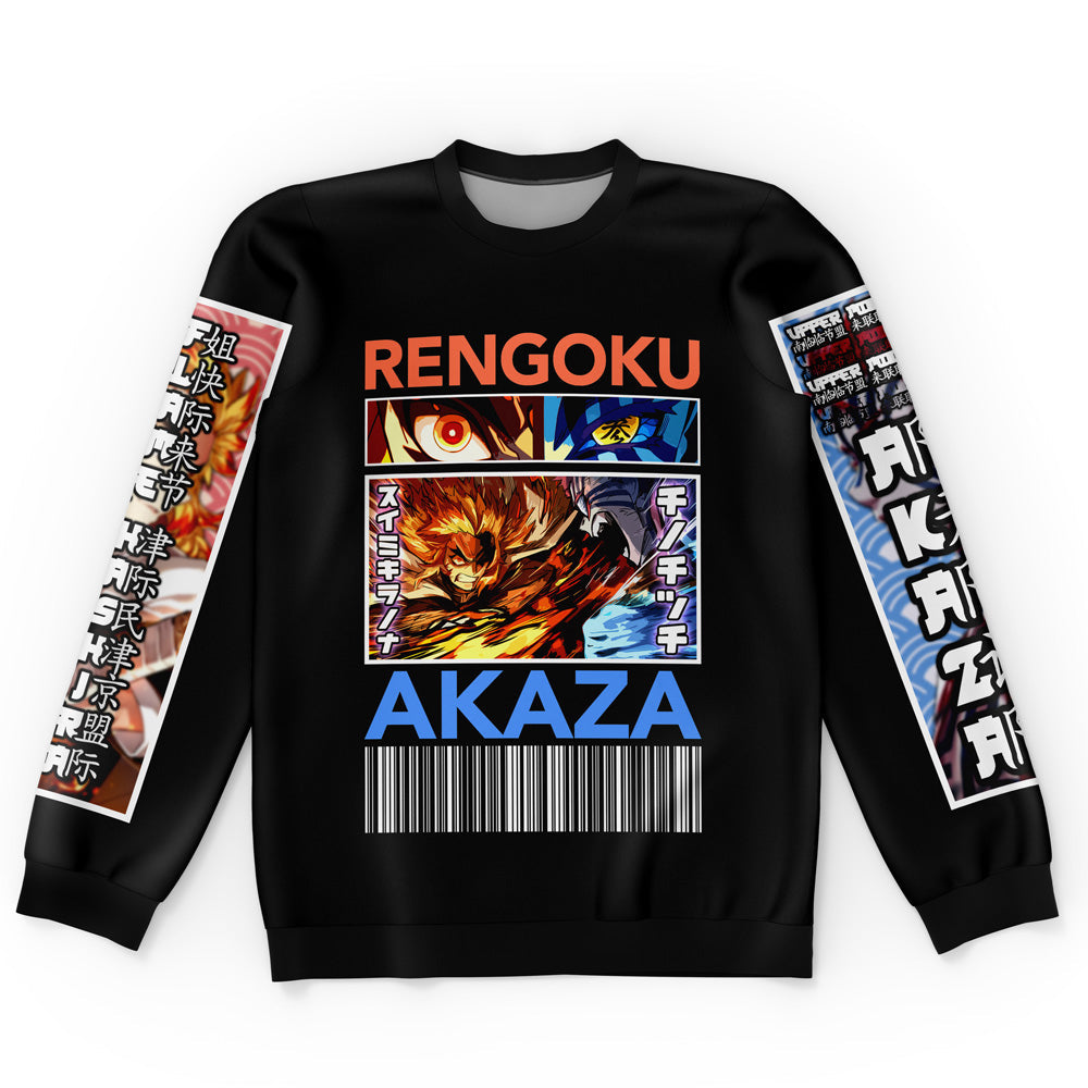 Kyojuro Rengoku vs Akaza Demon Slayer Streetwear Sweatshirt