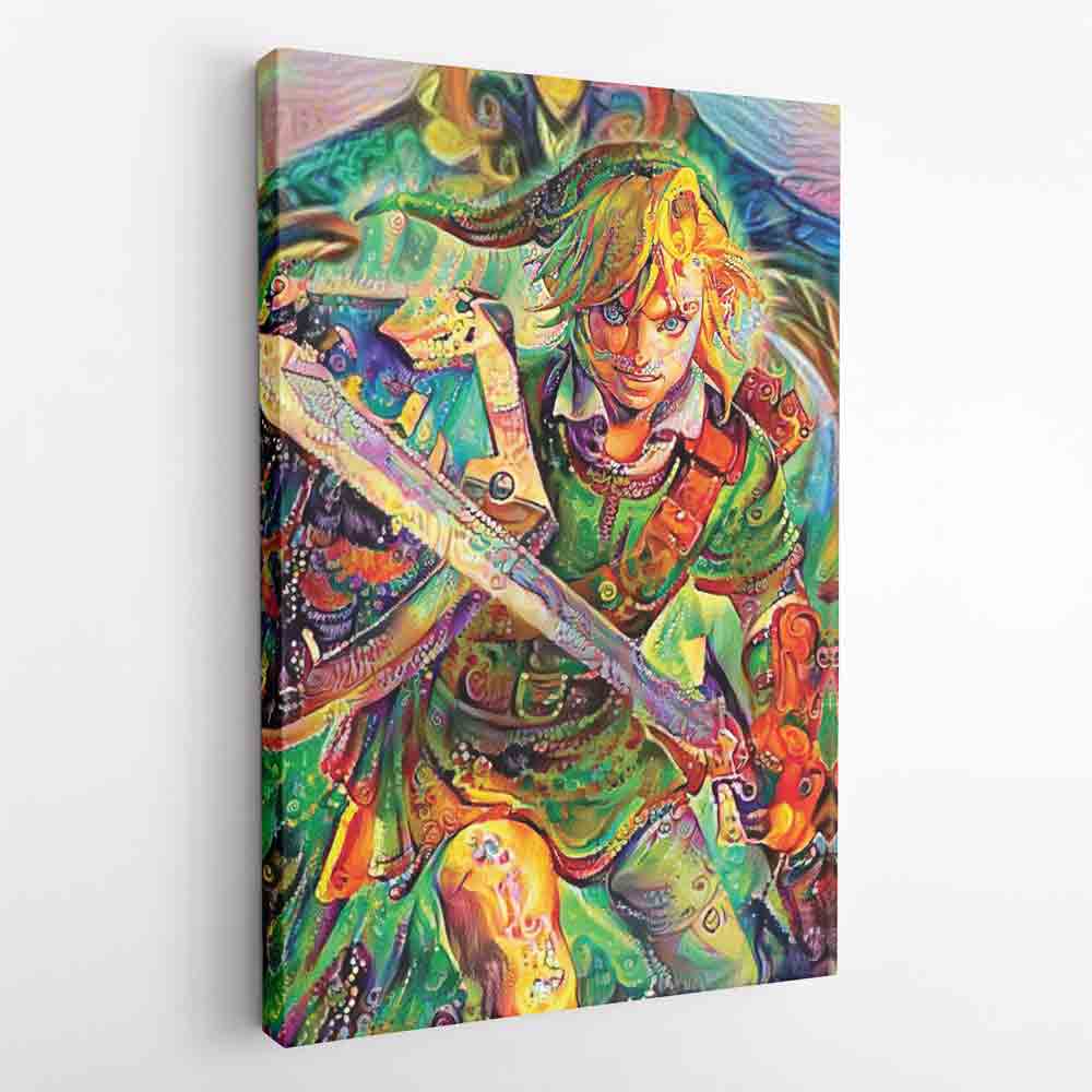 Link Legend of Zelda Canvas Print Wall Art - Nysekai