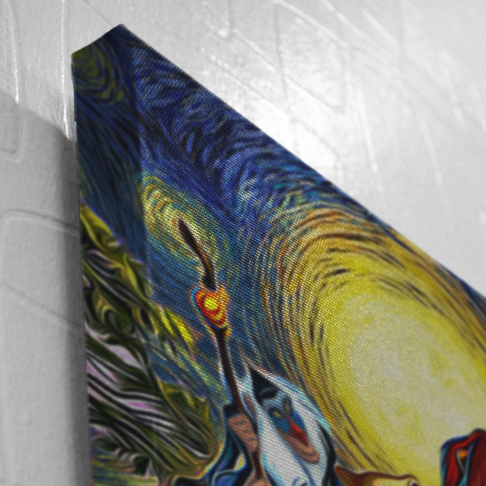 Lion King Starry Night Canvas Print Wall Art - Nysekai
