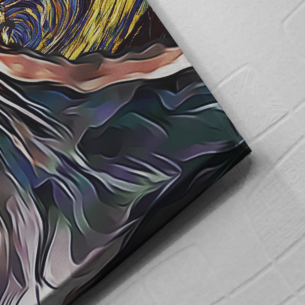 Lord of the Rings Starry Night Mordor Canvas Print Wall Art - Nysekai