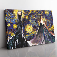 Lord of the Rings Starry Night Mordor Canvas Print Wall Art - Nysekai