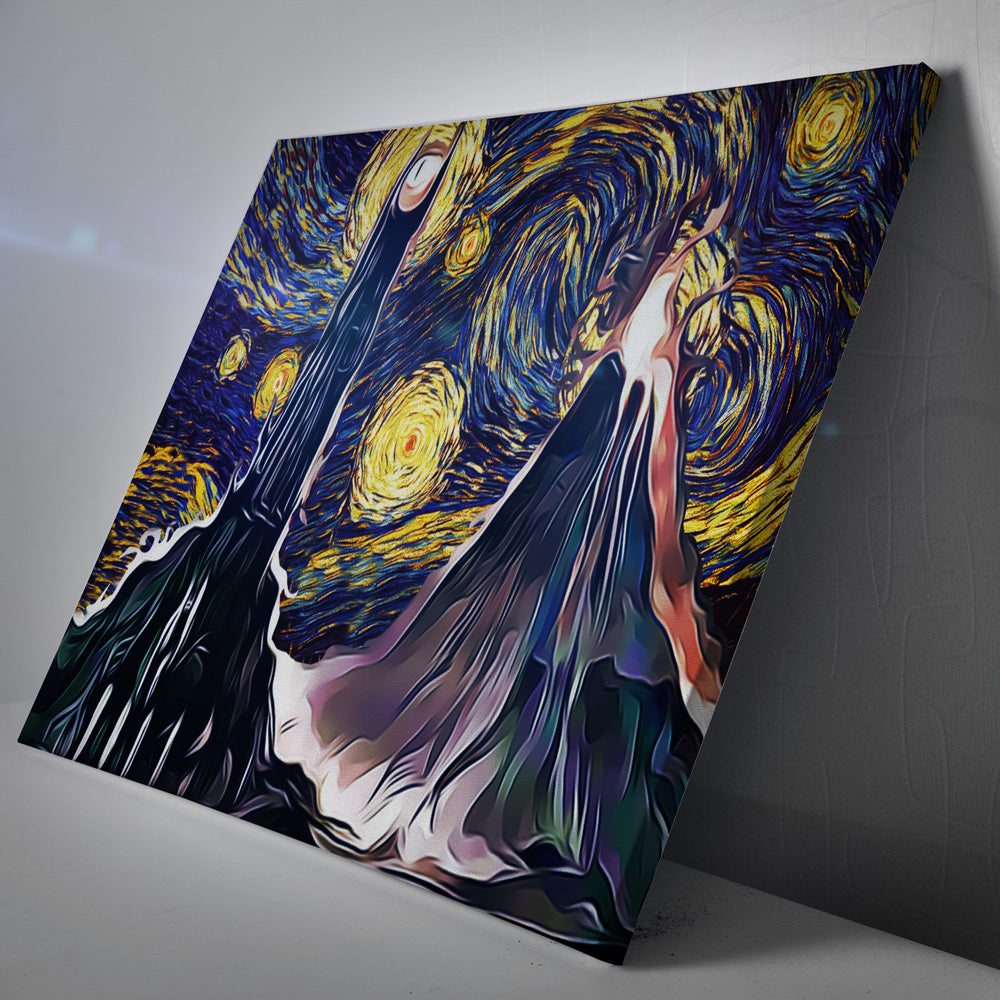 Lord of the Rings Starry Night Mordor Canvas Print Wall Art - Nysekai