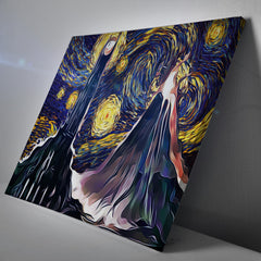 Lord of the Rings Starry Night Mordor Canvas Print Wall Art - Nysekai