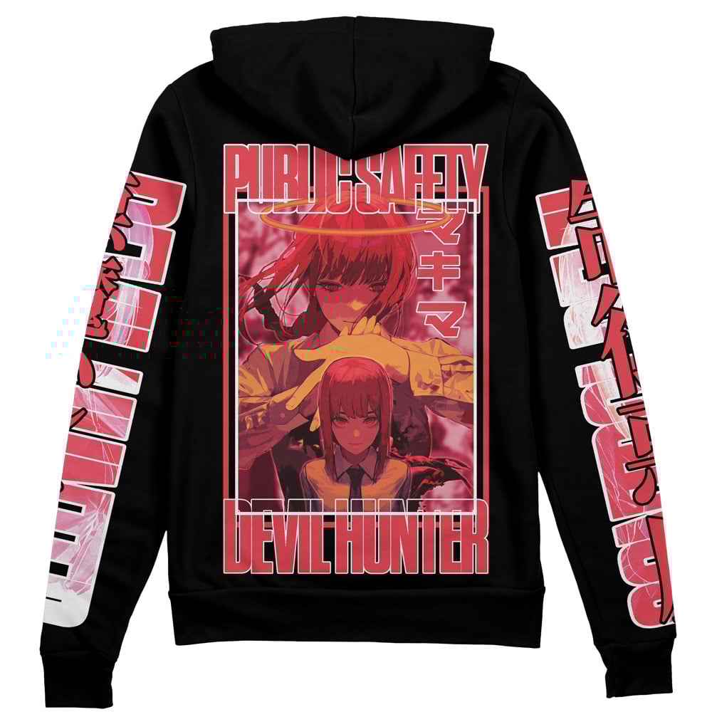 Makima Chainsaw Man" Streetwear Zip Hoodie Jacket