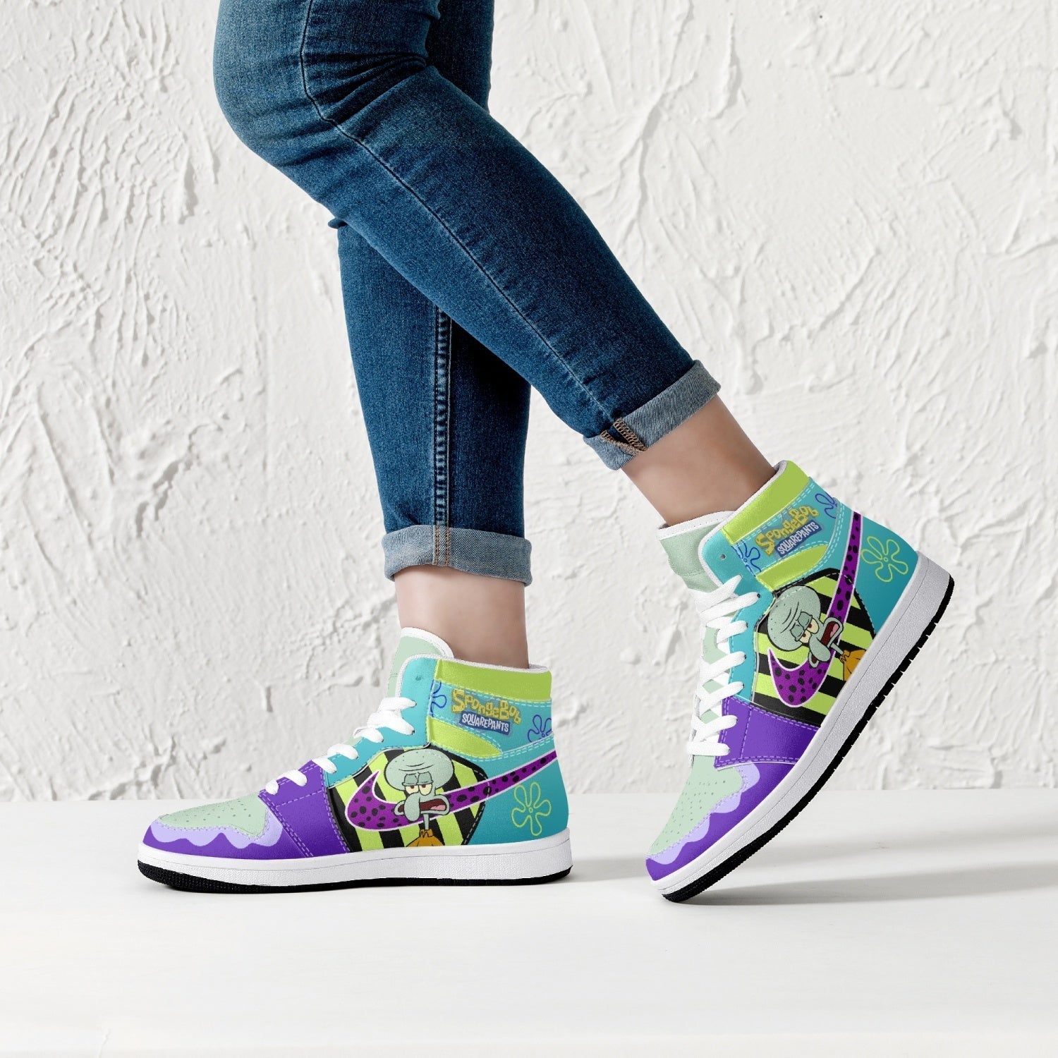 Otakuri "Squidward Tentacles" SpongeBob Mid 1 Basketball Shoes