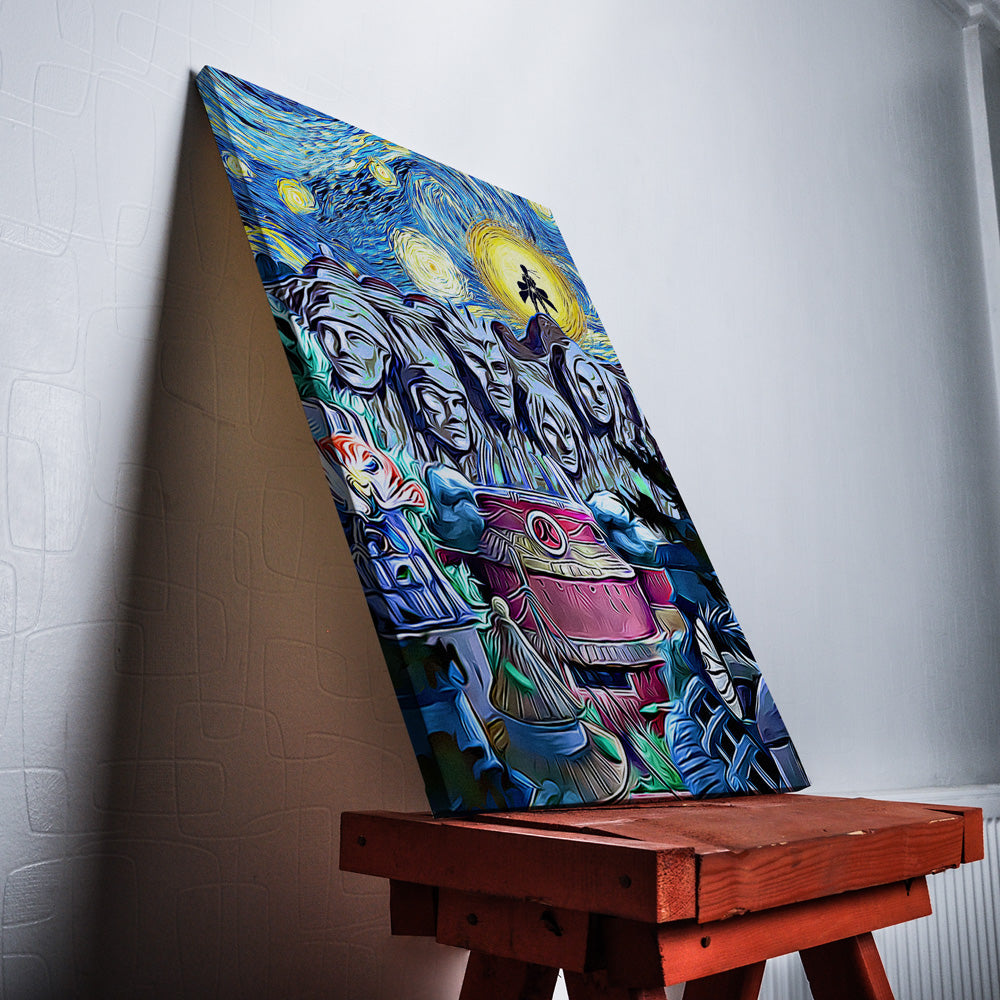 Naruto Starry Night Konoha Canvas Print Wall Art - Nysekai