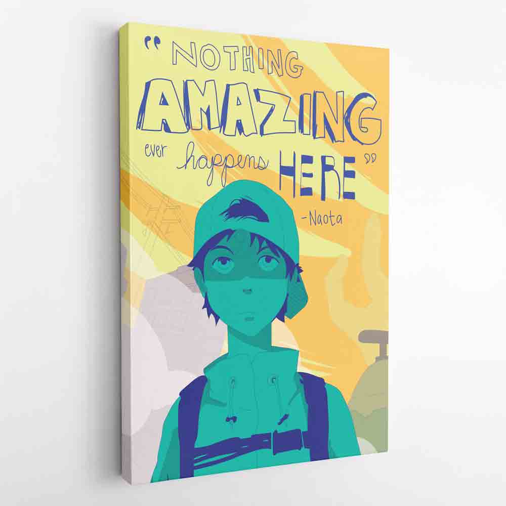 Nothing Amazing Happens Here FLCL Canvas Print Wall Art - Nysekai