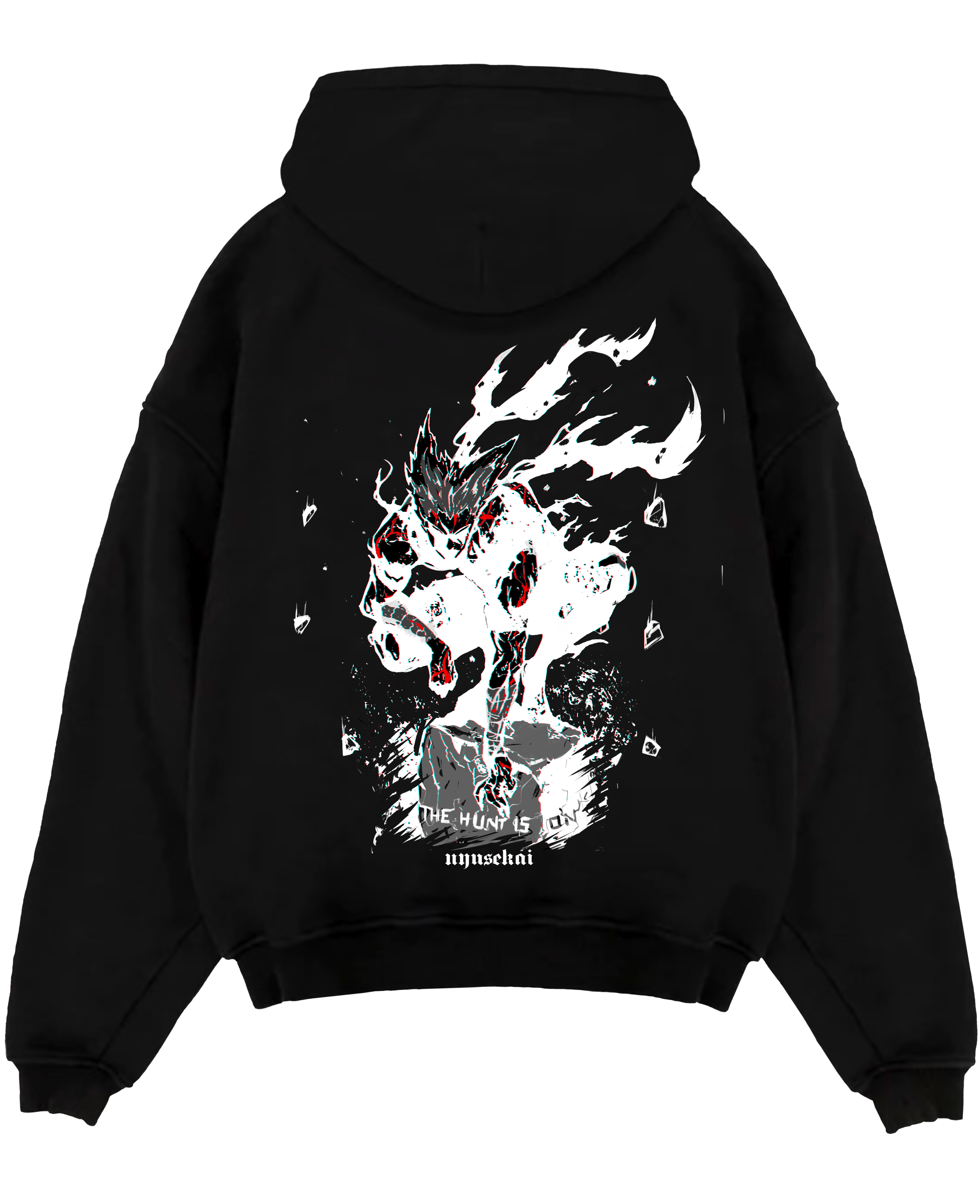Garou X THE HUNT IS ON - One Punch Man Hoodie