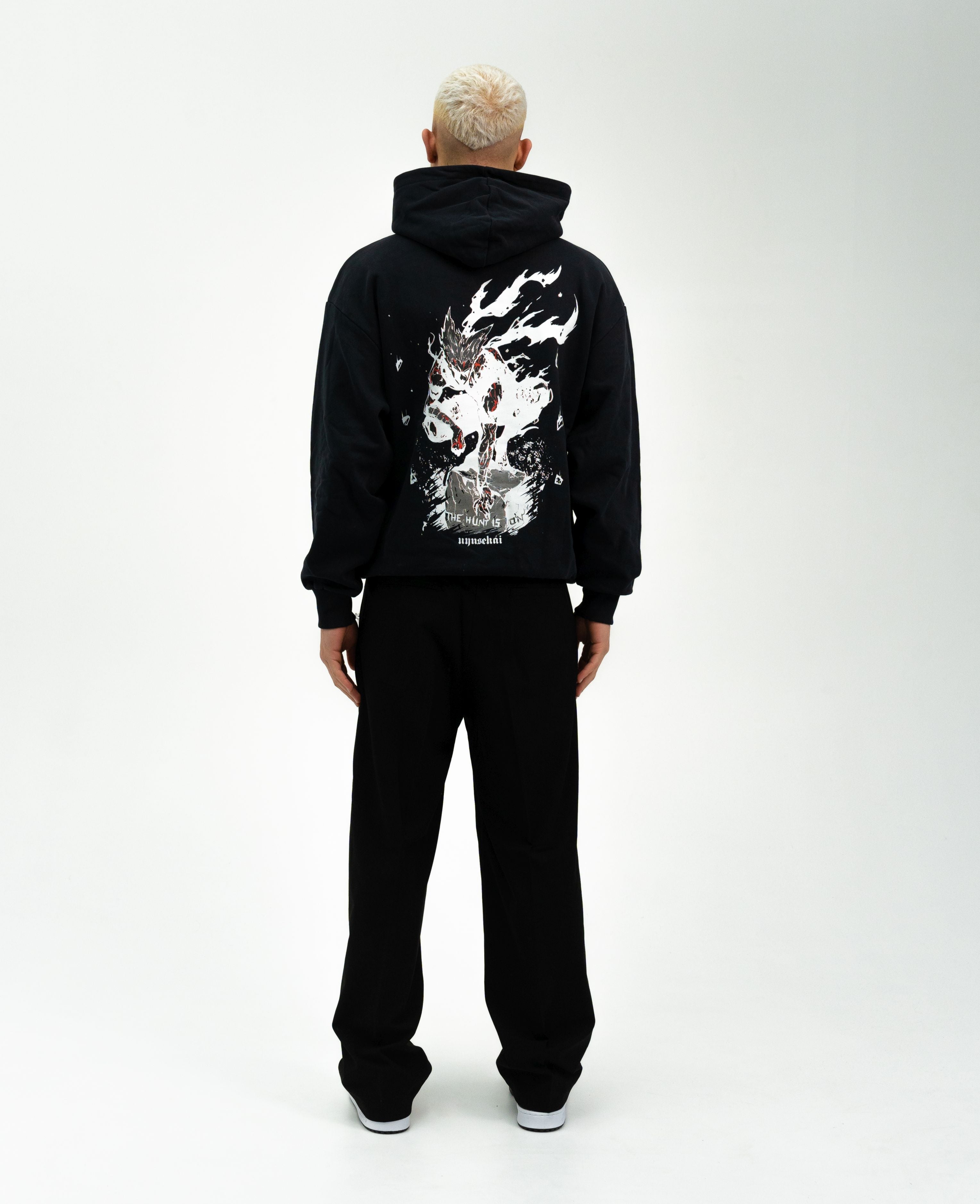 Garou X THE HUNT IS ON - One Punch Man Hoodie