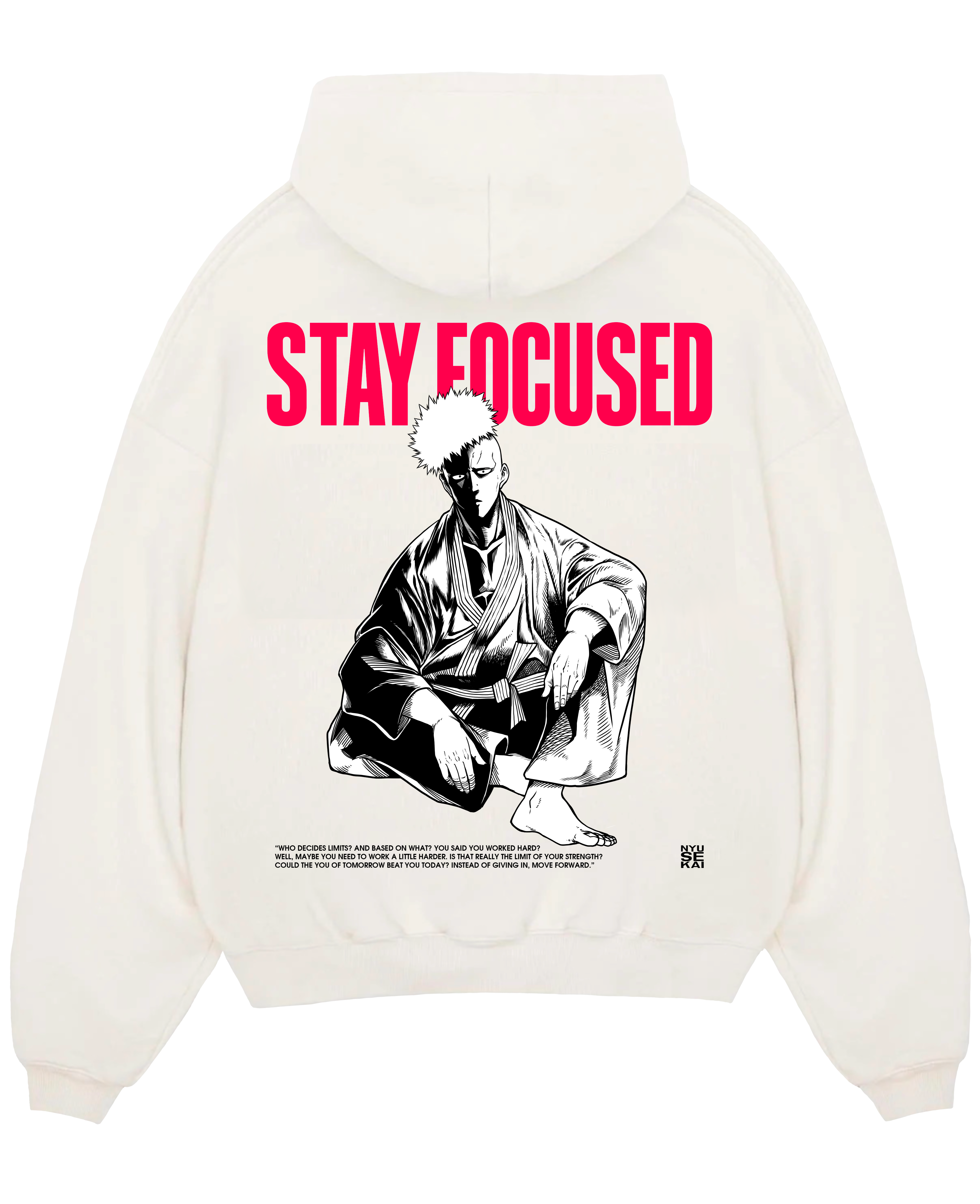 Saitama X Stay Focused - One Punch Man Hoodie