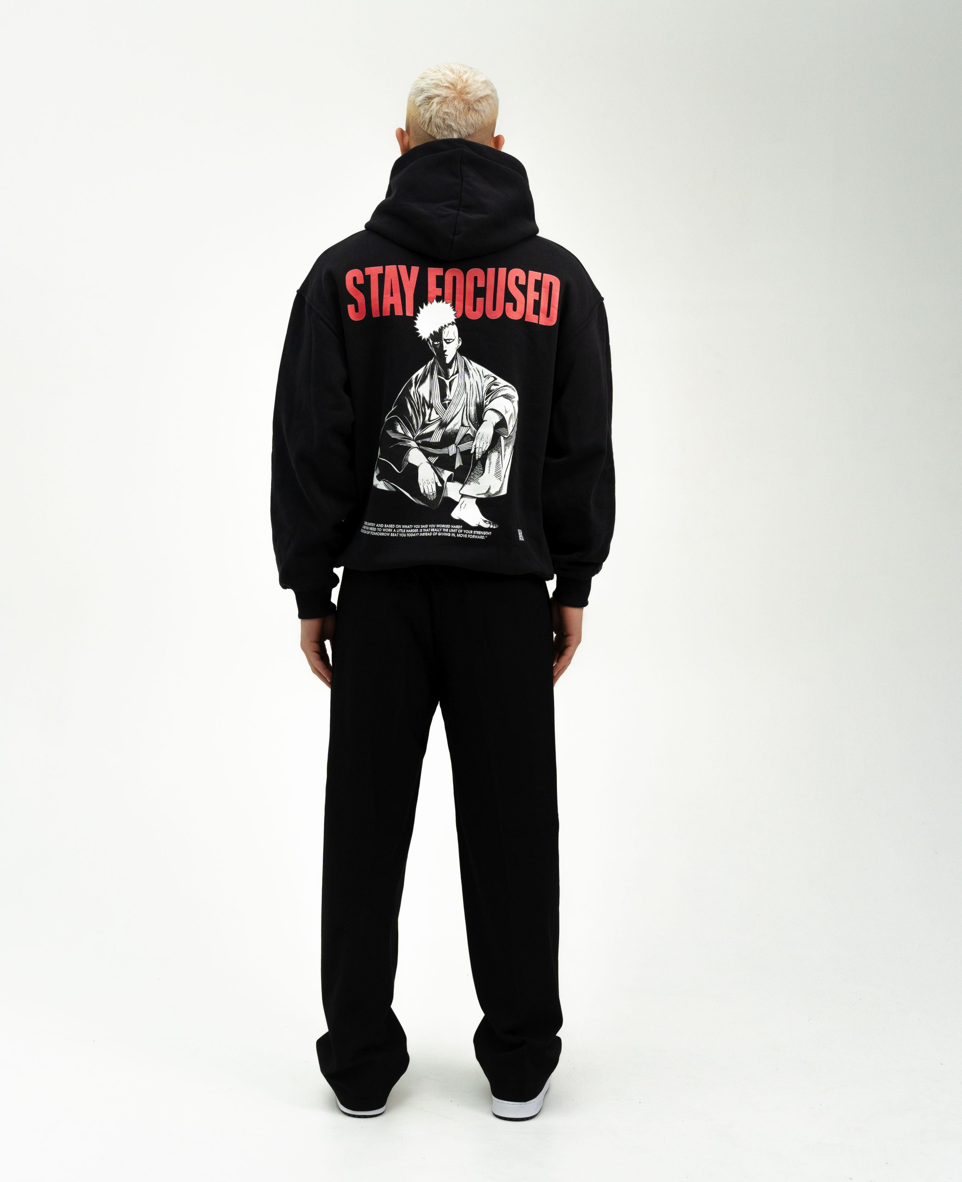 Saitama X Stay Focused - One Punch Man Hoodie