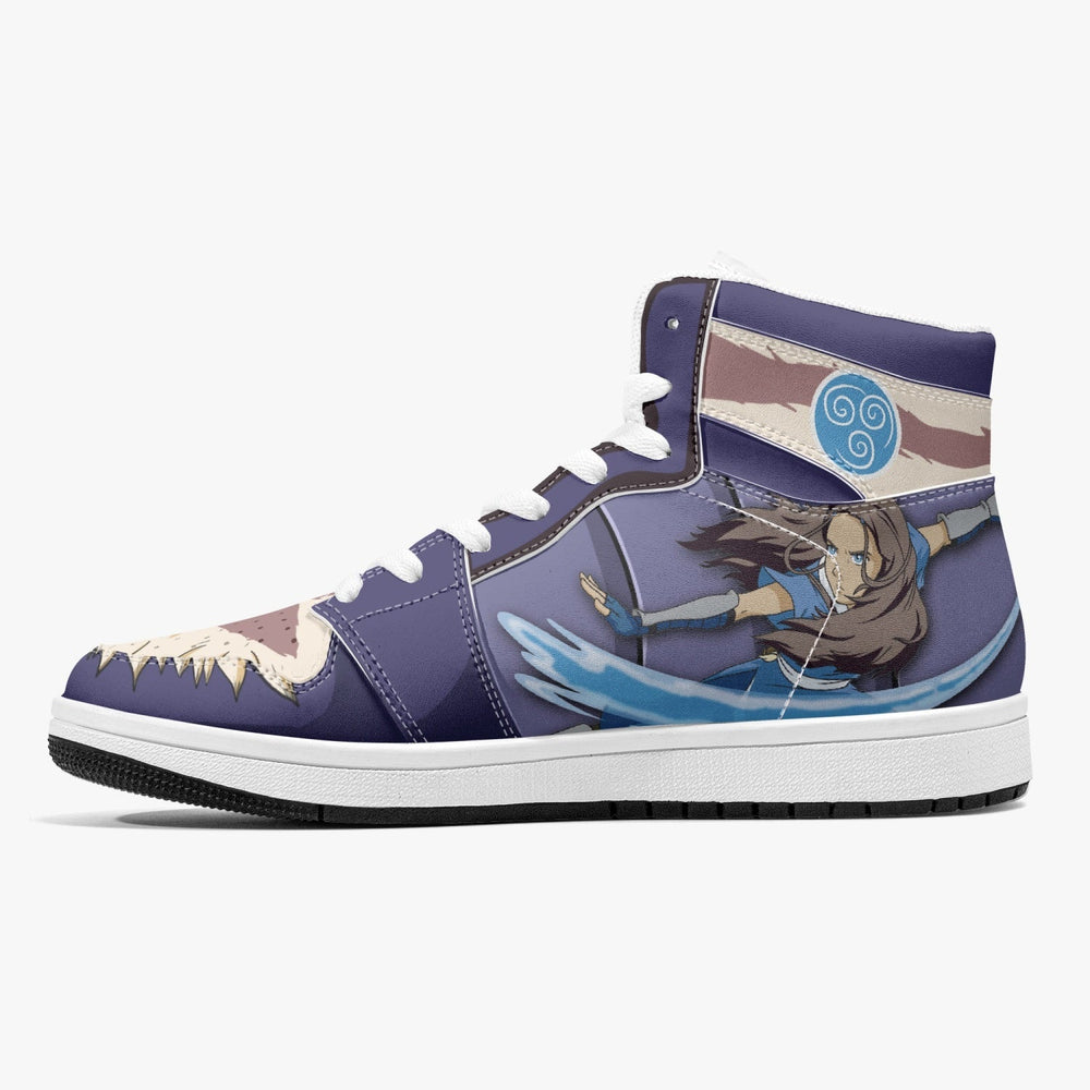 Aang and Katara Avatar Mid 1 Basketball Shoes