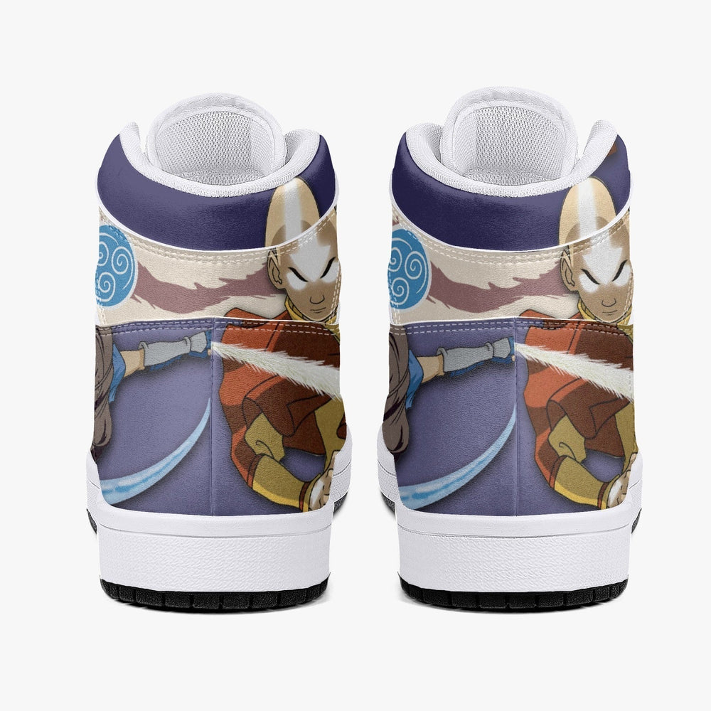 Aang and Katara Avatar Mid 1 Basketball Shoes