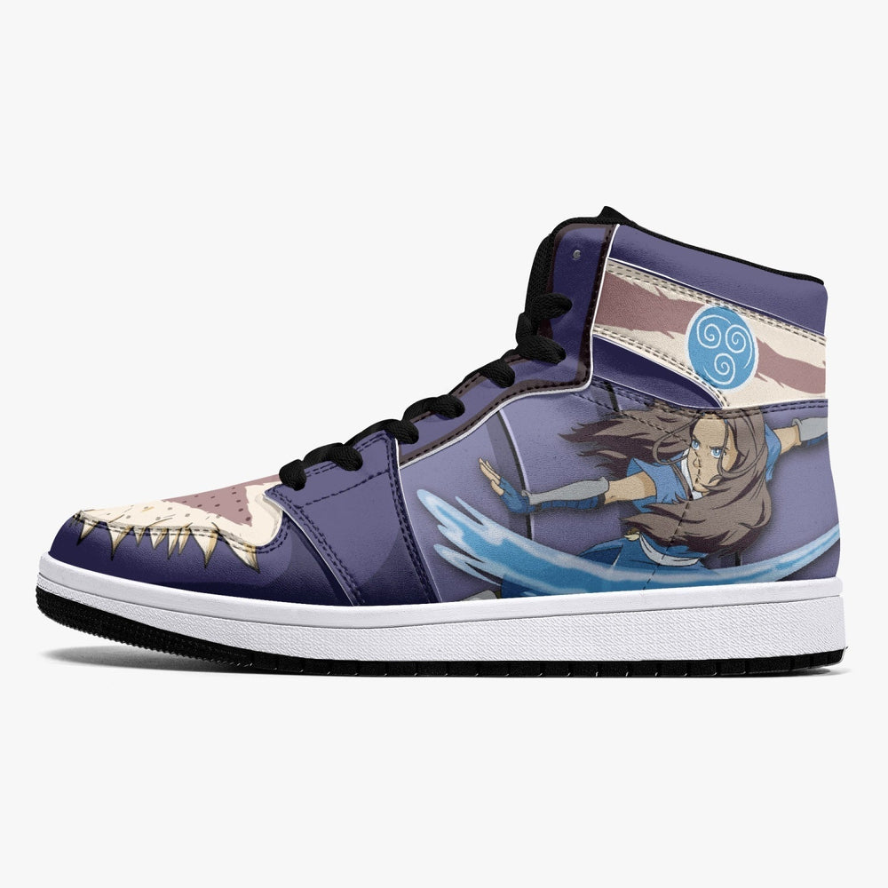 Aang and Katara Avatar Mid 1 Basketball Shoes