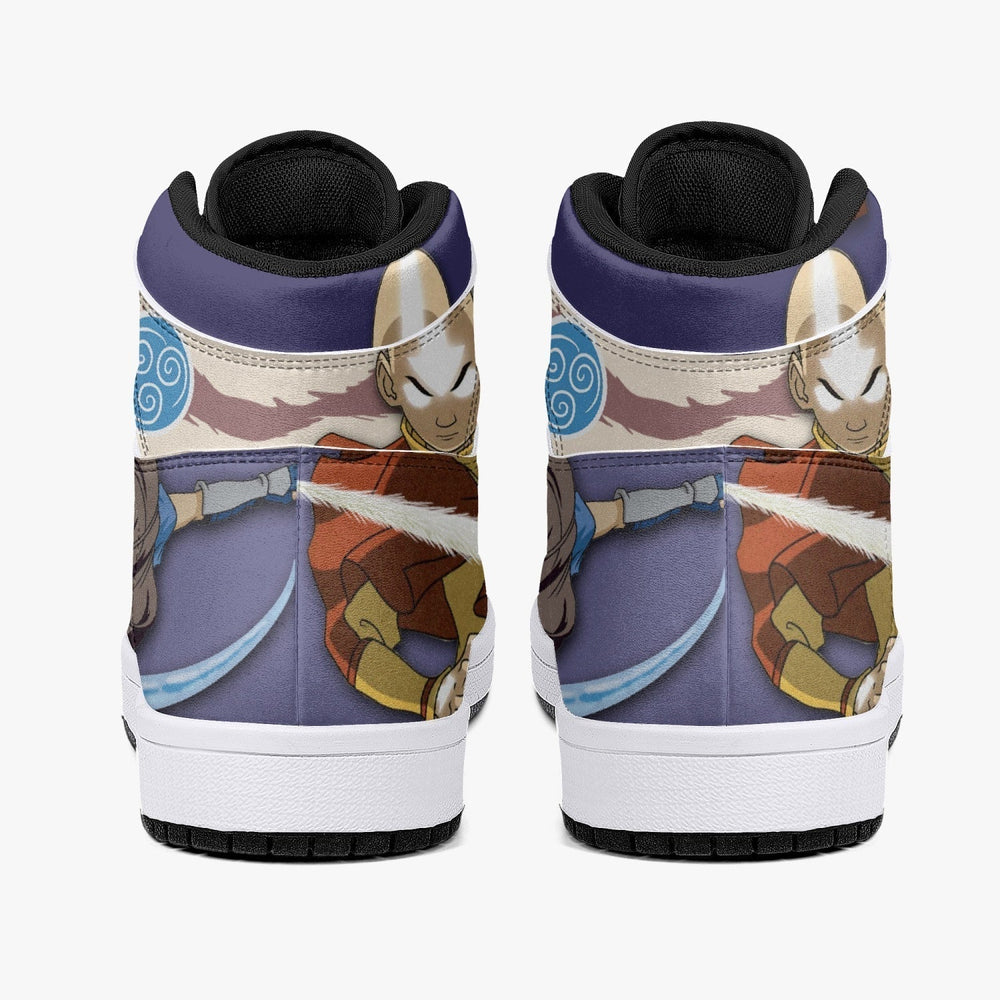 Aang and Katara Avatar Mid 1 Basketball Shoes