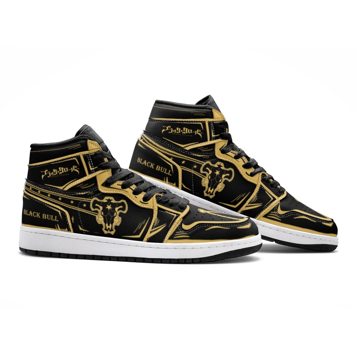 Black Bull Magic Knights Mid 1" Basketball Shoes