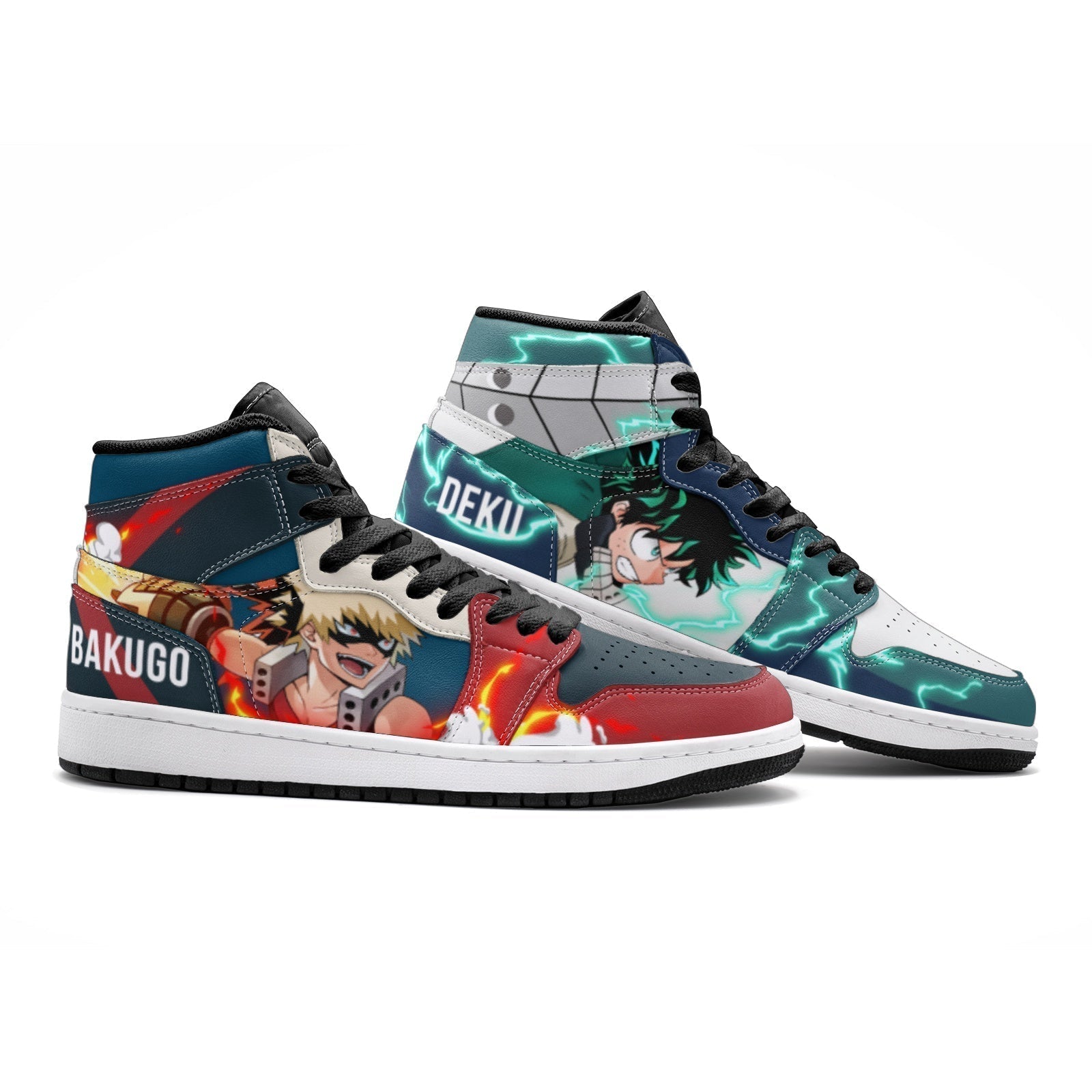 Deku and Bakugo My Hero Academia V2 Mid 1 Basketball Shoes