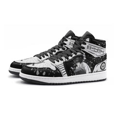 L Lawliet Ryuzaki Desu Noto V2 Mid 1 Basketball Shoes