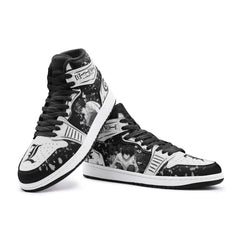 L Lawliet Ryuzaki Desu Noto V2 Mid 1 Basketball Shoes
