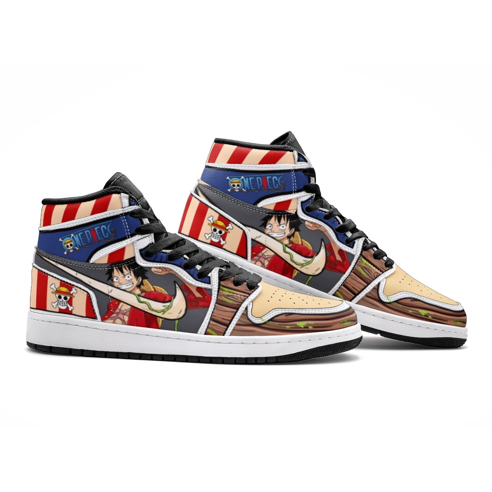 Luffy One Piece V2 Mid 1" Basketball Shoes