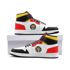 Monkey D. Luffy One Piece Mid 1" Basketball Shoes