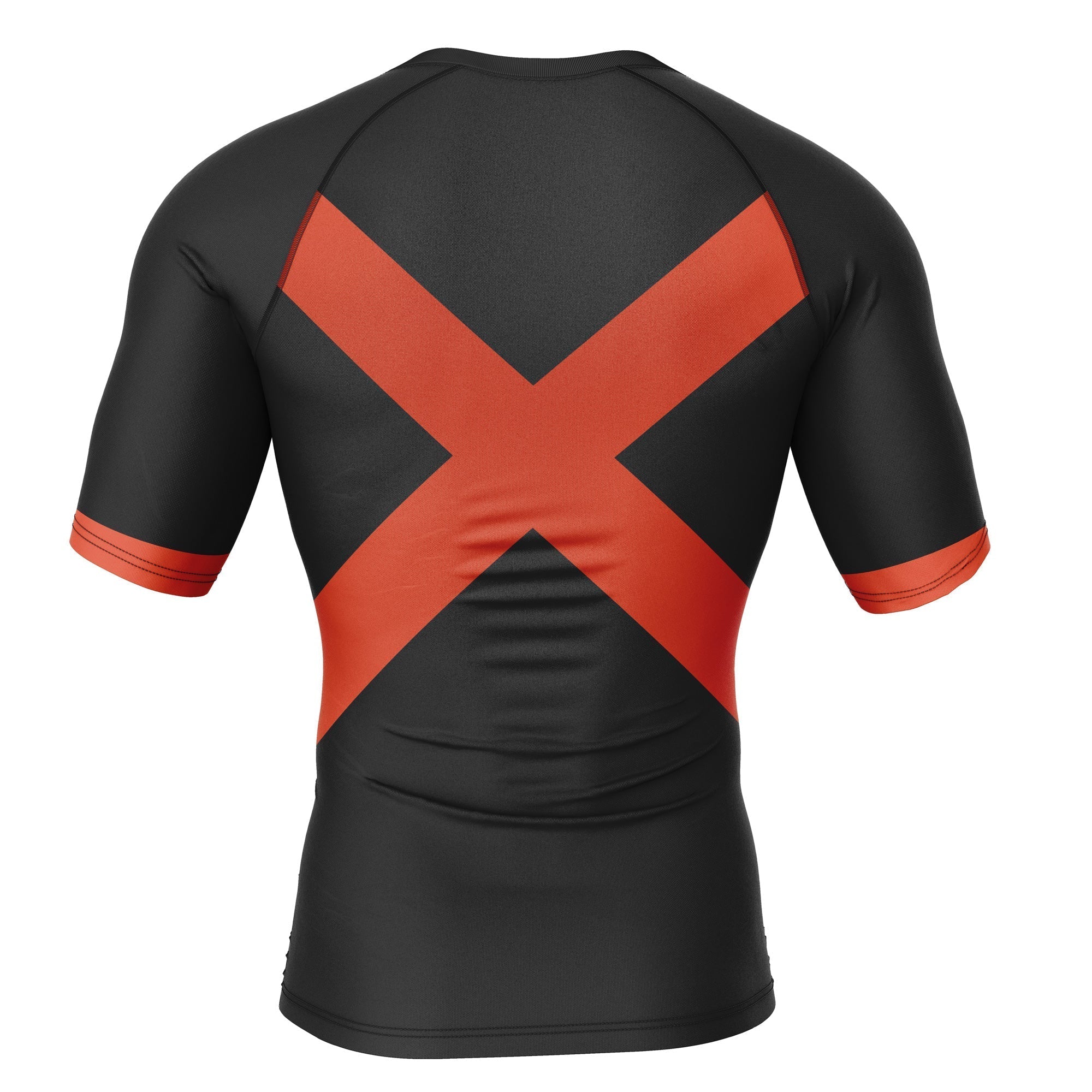 Bakugo My Hero Academia Short Sleeve Rash Guard Compression Shirt