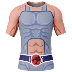Lion-O Thundercats Short Sleeve Rash Guard Compression Shirt