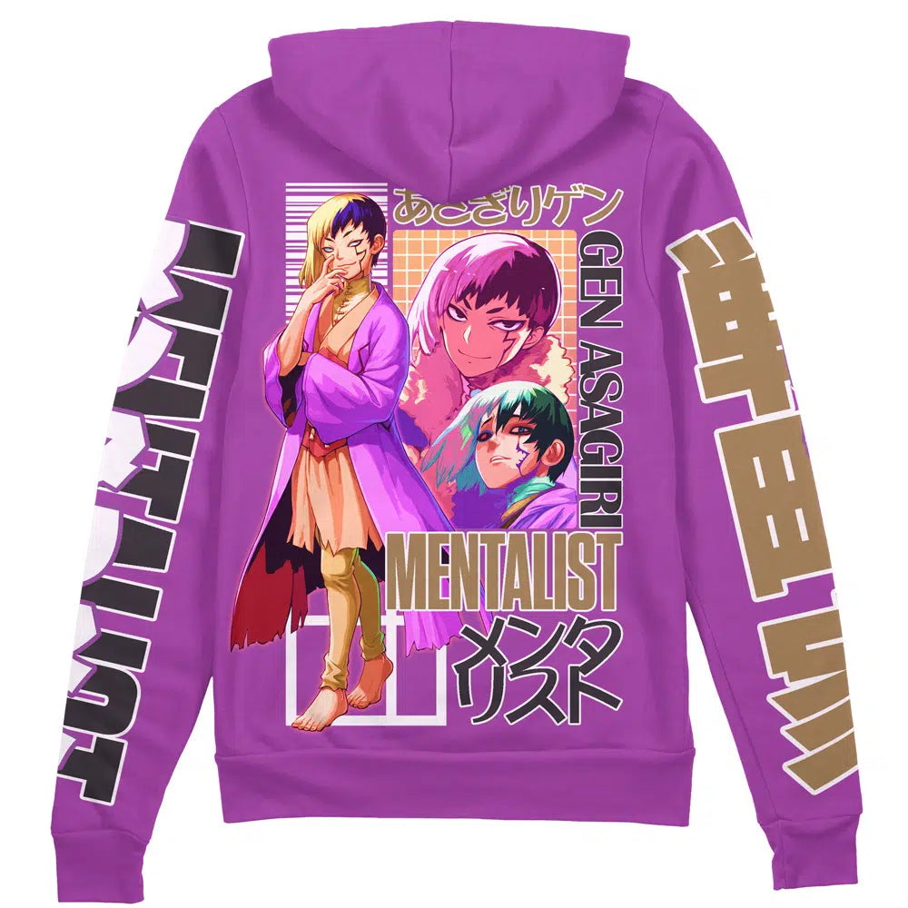 Gen Asagiri Dr. Stone" Streetwear Zip Hoodie Jacket