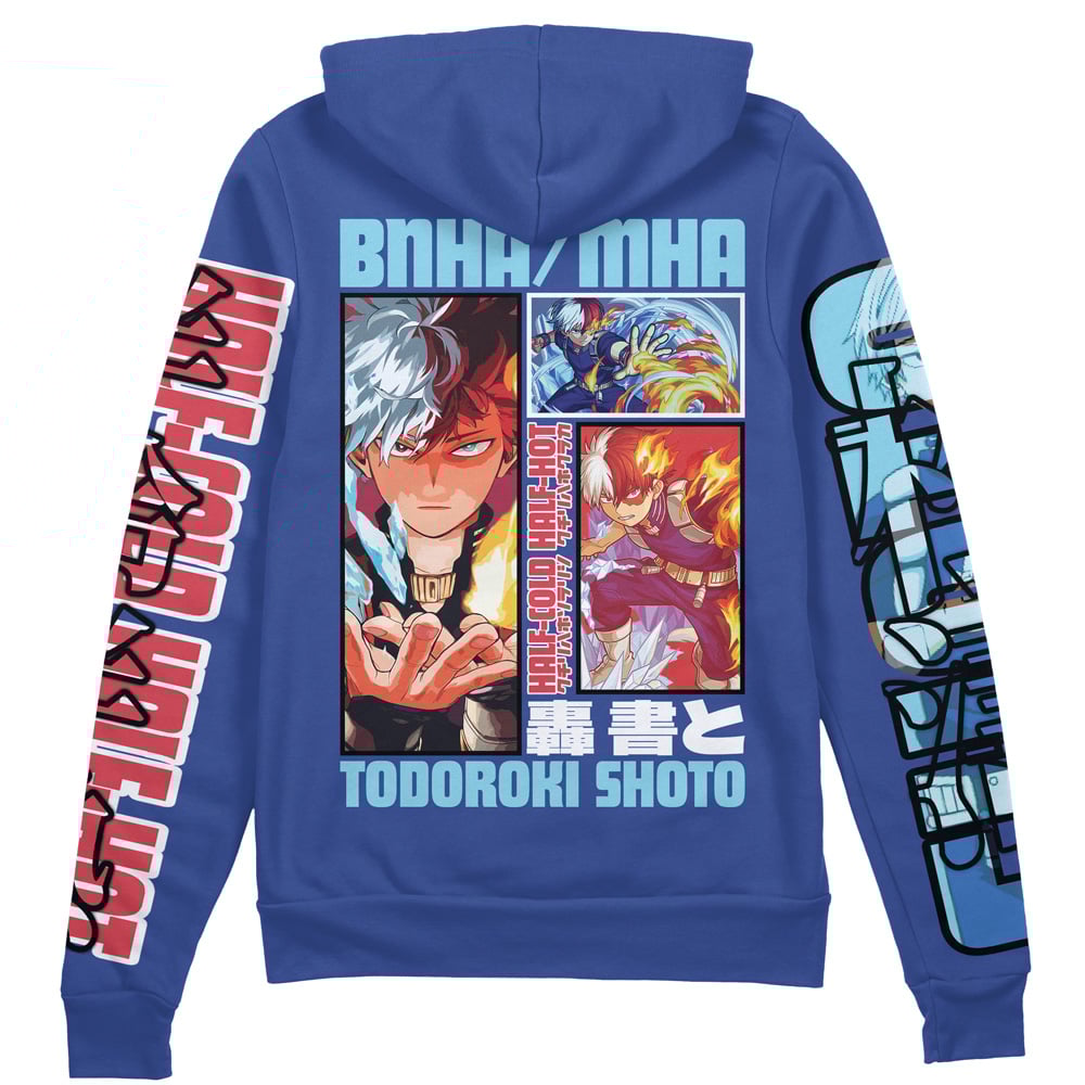 Todoroki Shoto My Hero Academia Streetwear Zip Hoodie Jacket