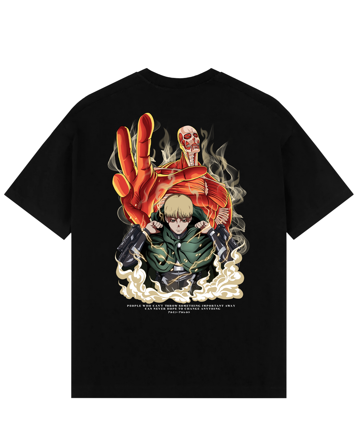 Armin X Colossal Titan - AOT Oversize T-Shirt