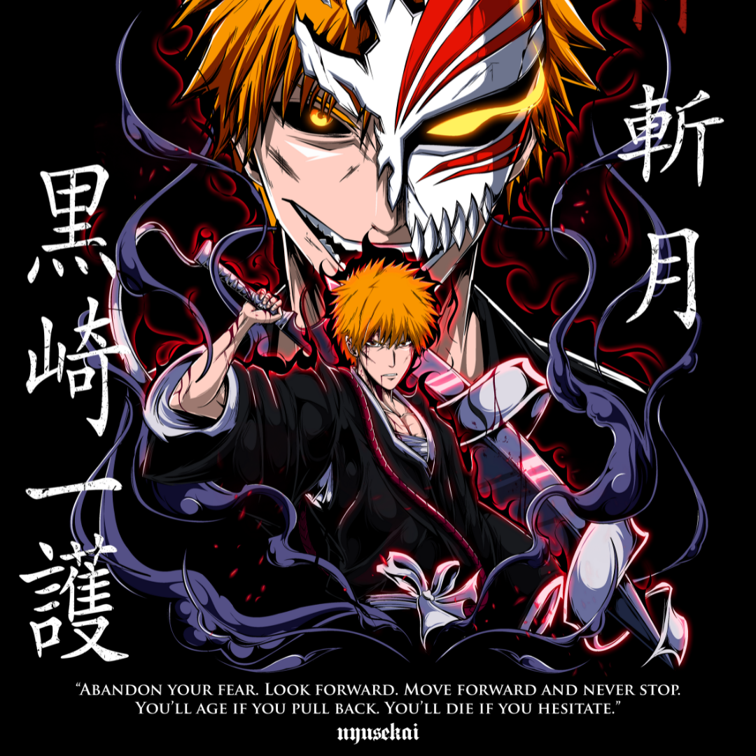 Ichigo X Hollow mask - Bleach Oversize T-Shirt