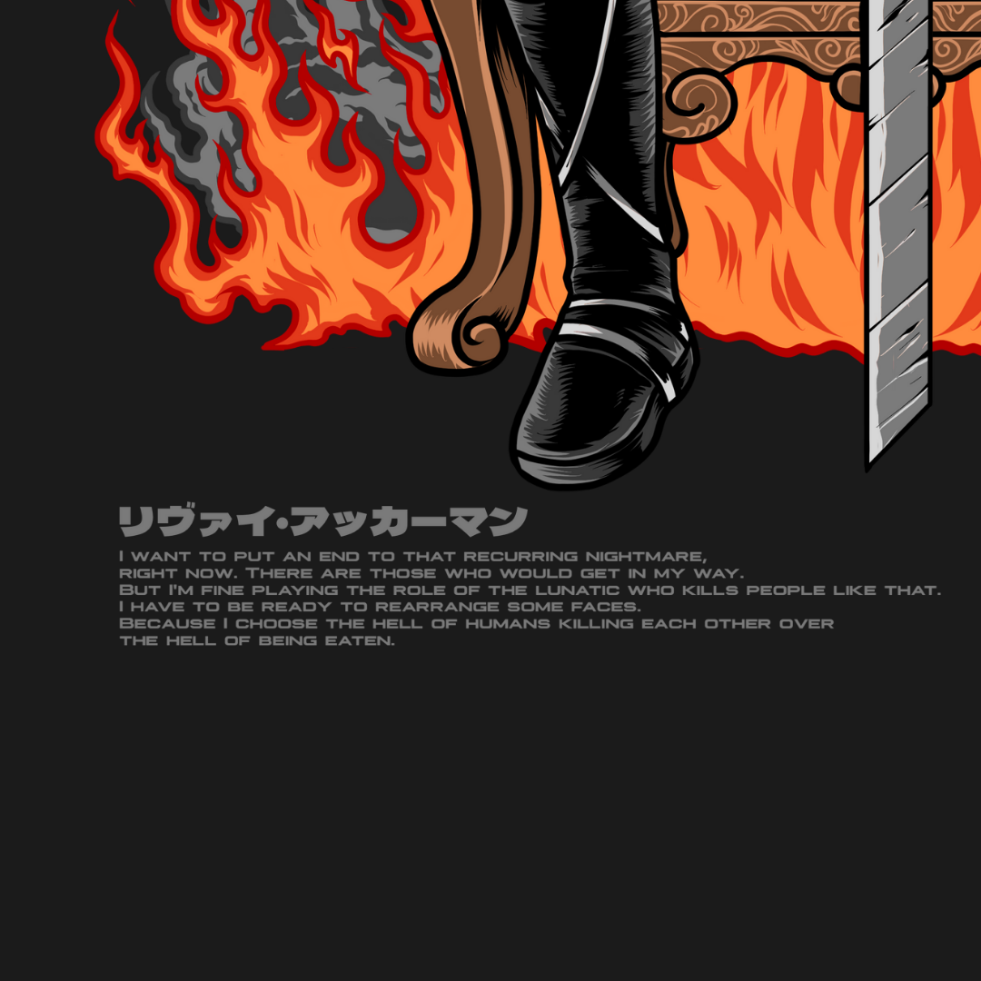 Levi X Throne - AOT Oversize T-Shirt