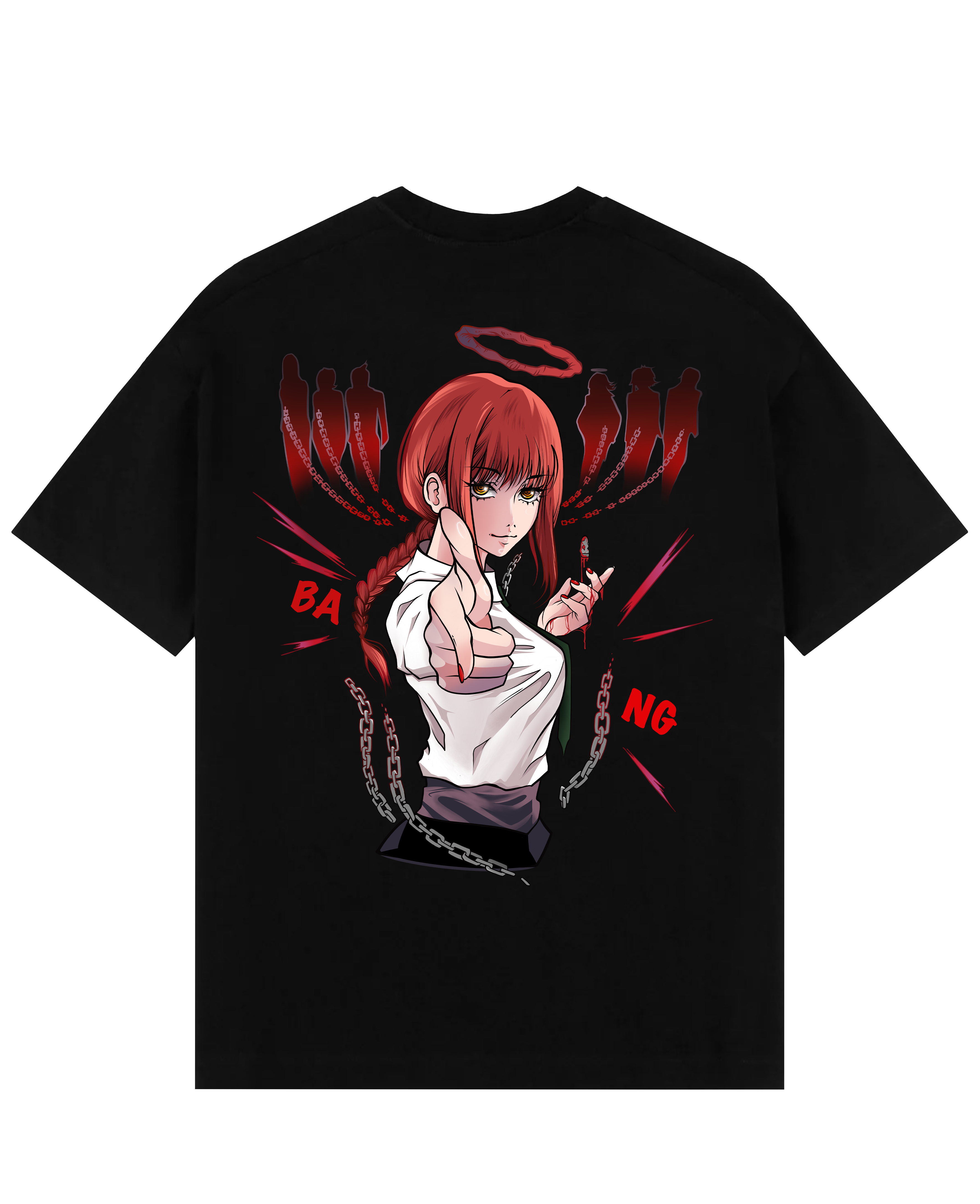 Makima X Bang - Chainsaw Man Oversize T-Shirt