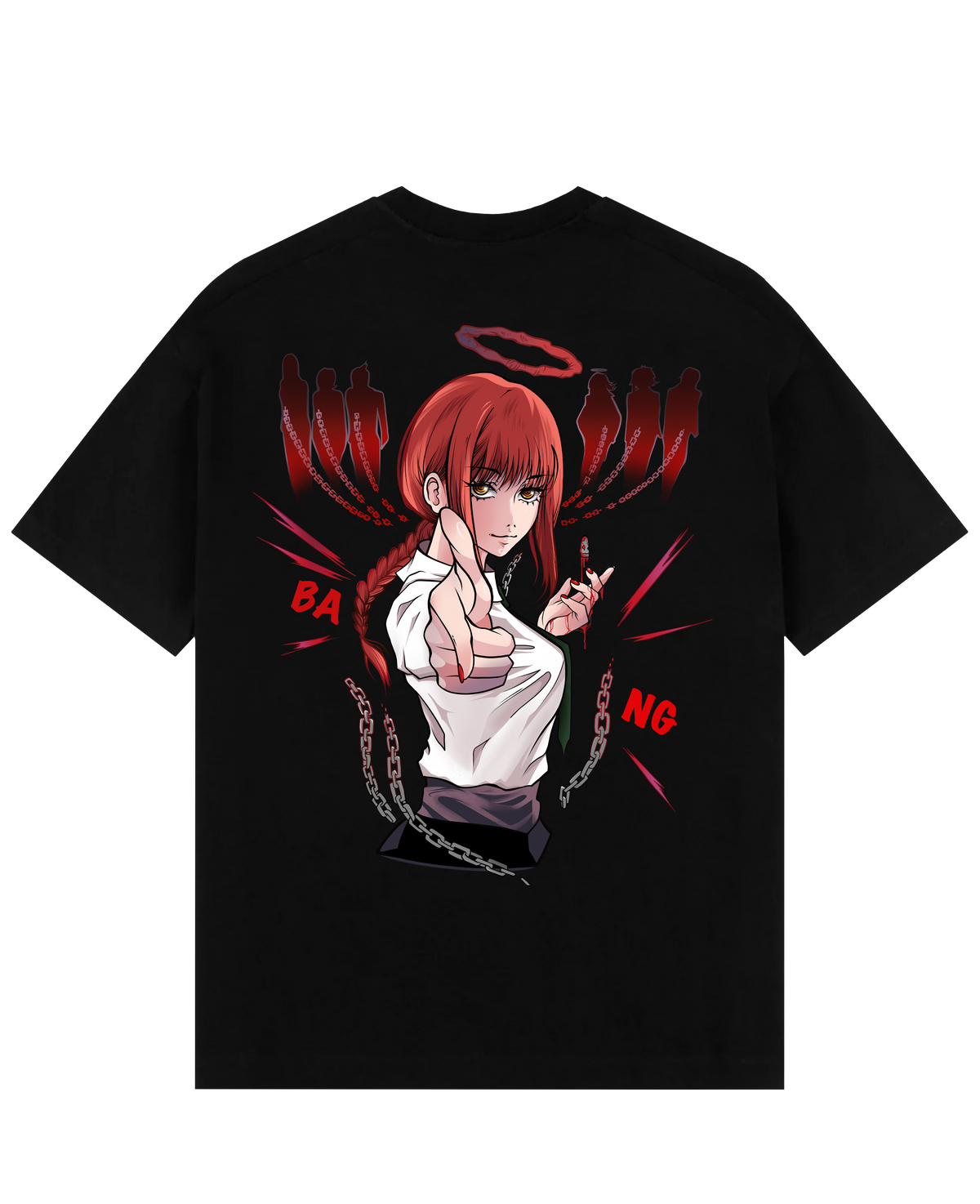 Makima X Bang - Chainsaw Man Oversize T-Shirt