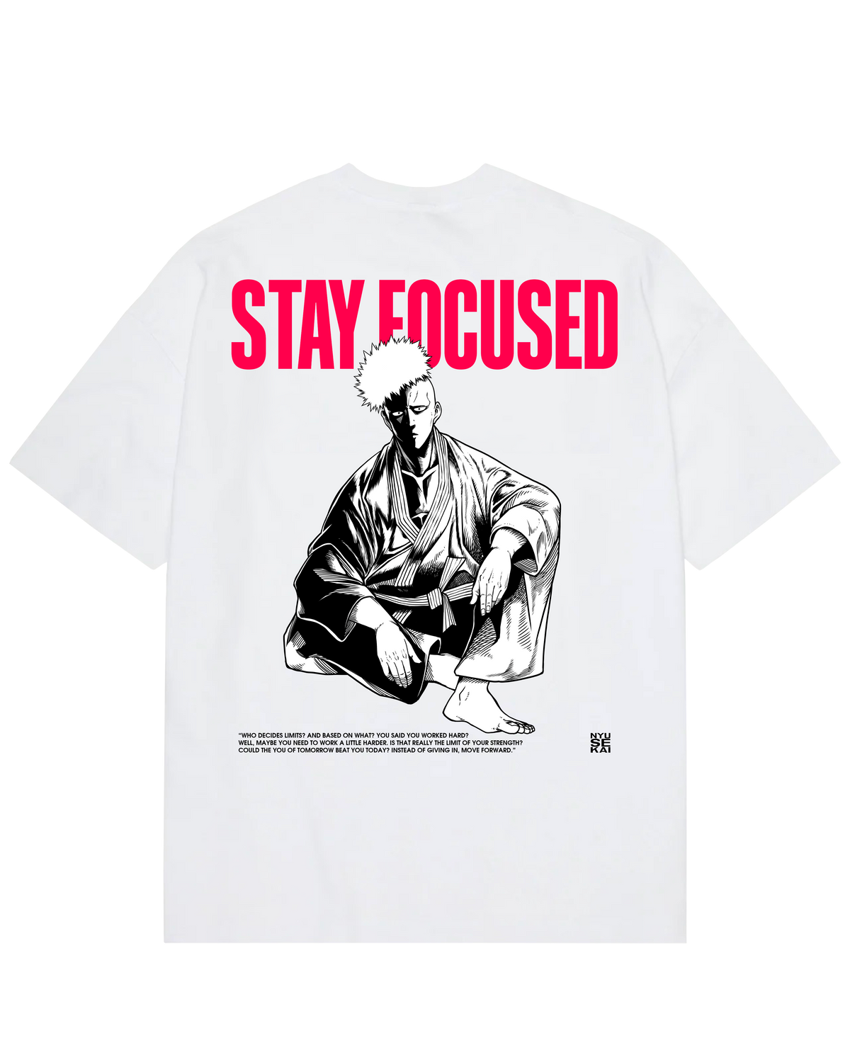 Saitama X Stay Focused - One Punch Man Oversize T-Shirt