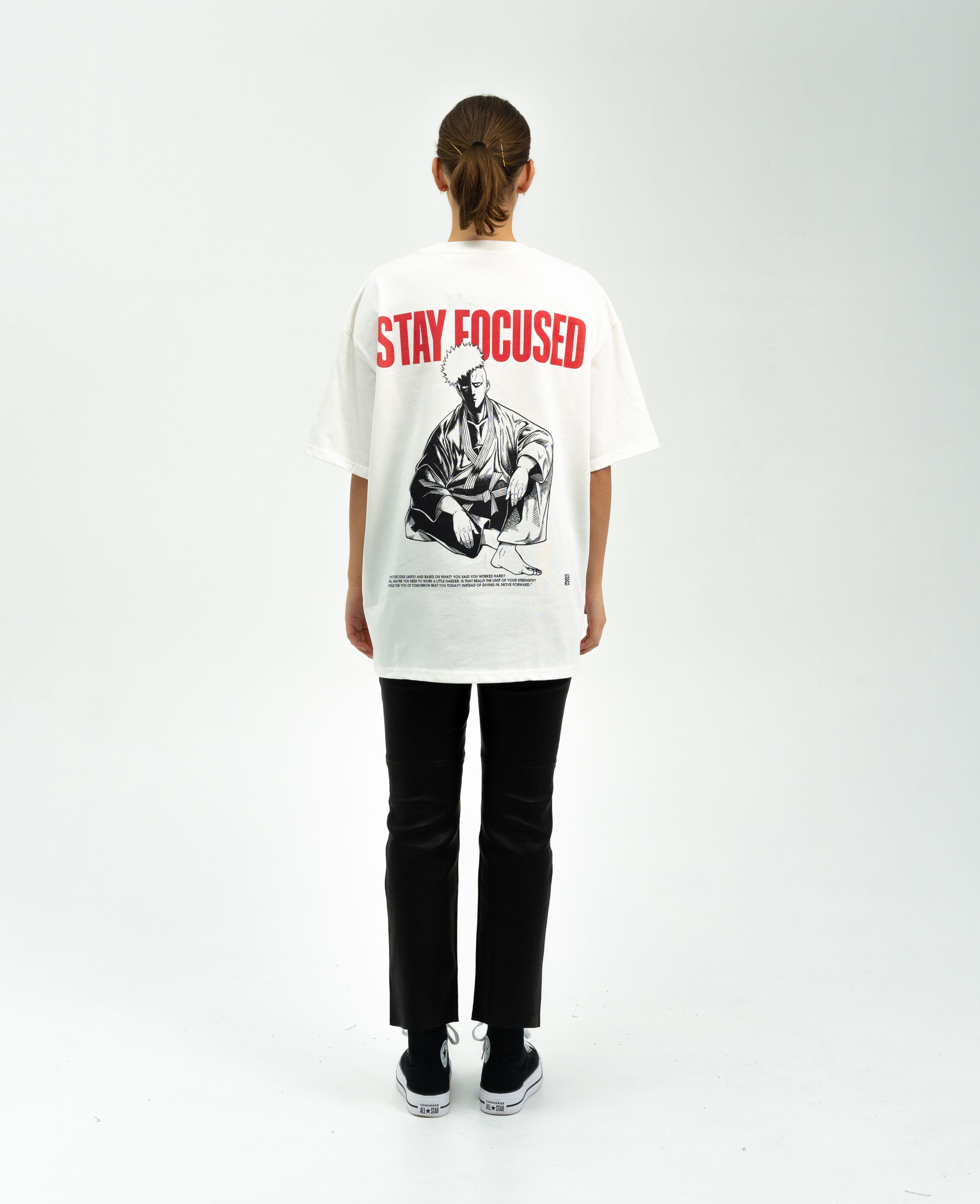 Saitama X Stay Focused - One Punch Man Oversize T-Shirt