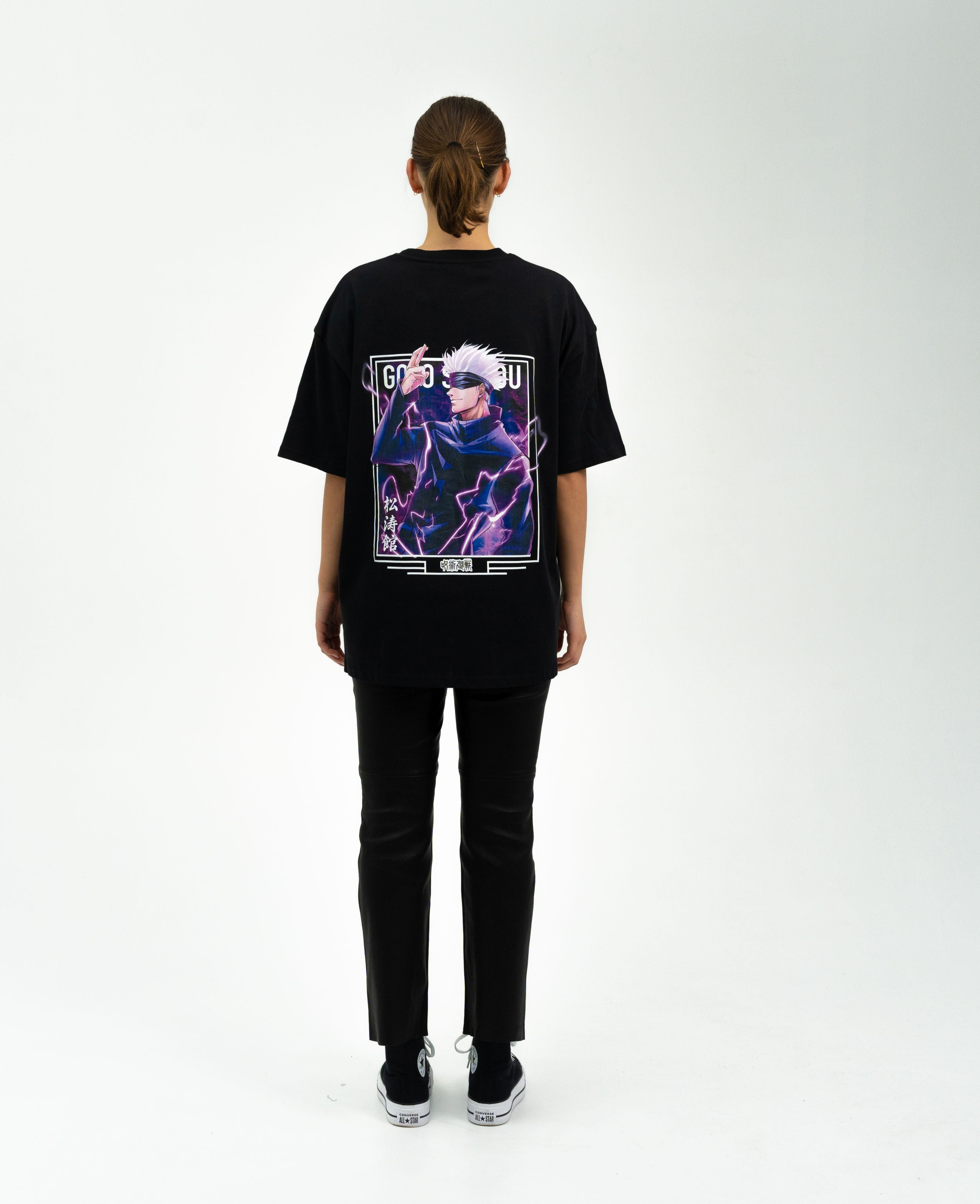 Satoru Gojo X Purple Lightning - Jujutsu Kaisen Oversize T-Shirt