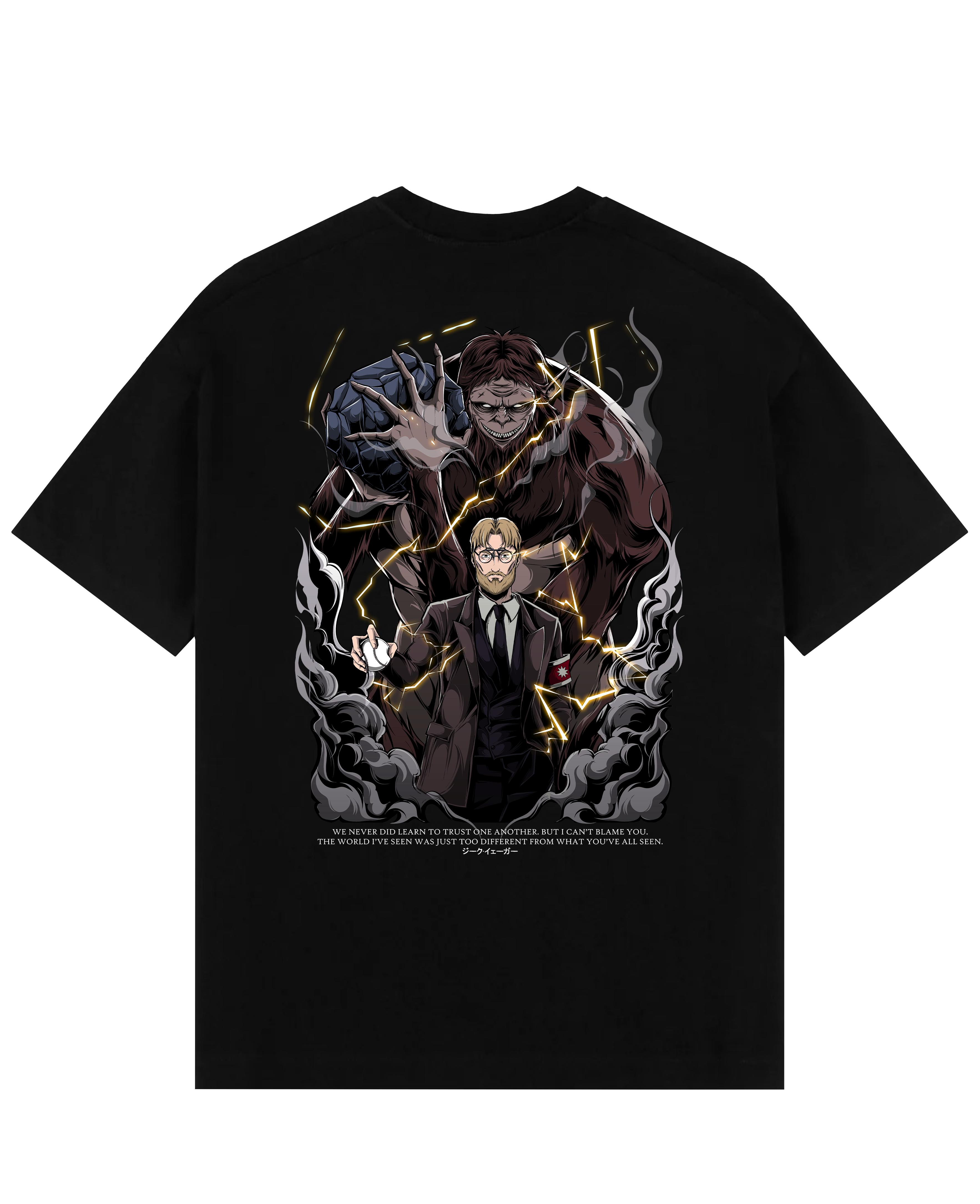 Zeke X Beast Titan - AOT Oversize T-Shirt - Nysekai
