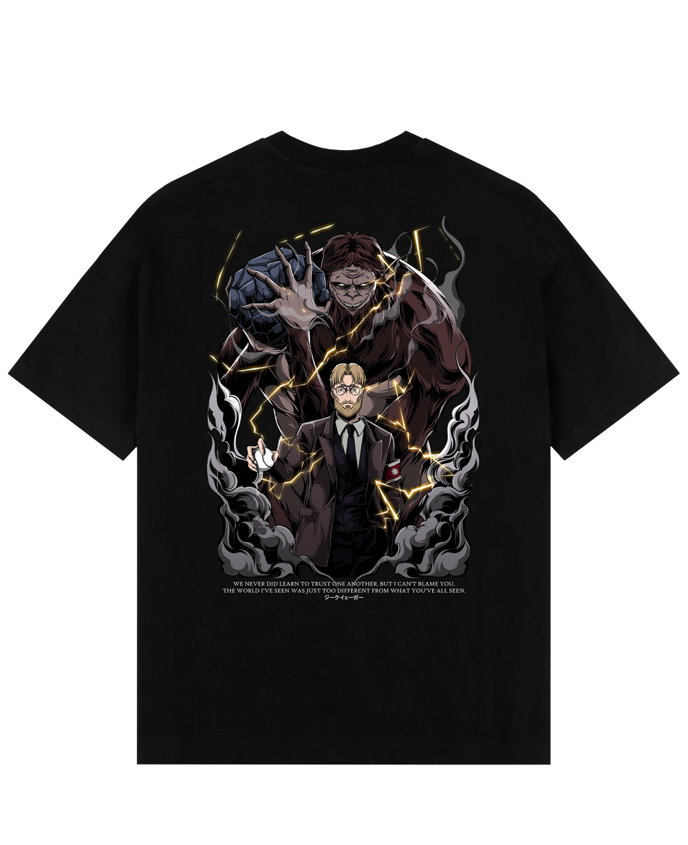 Zeke X Beast Titan - AOT Oversize T-Shirt - Nysekai