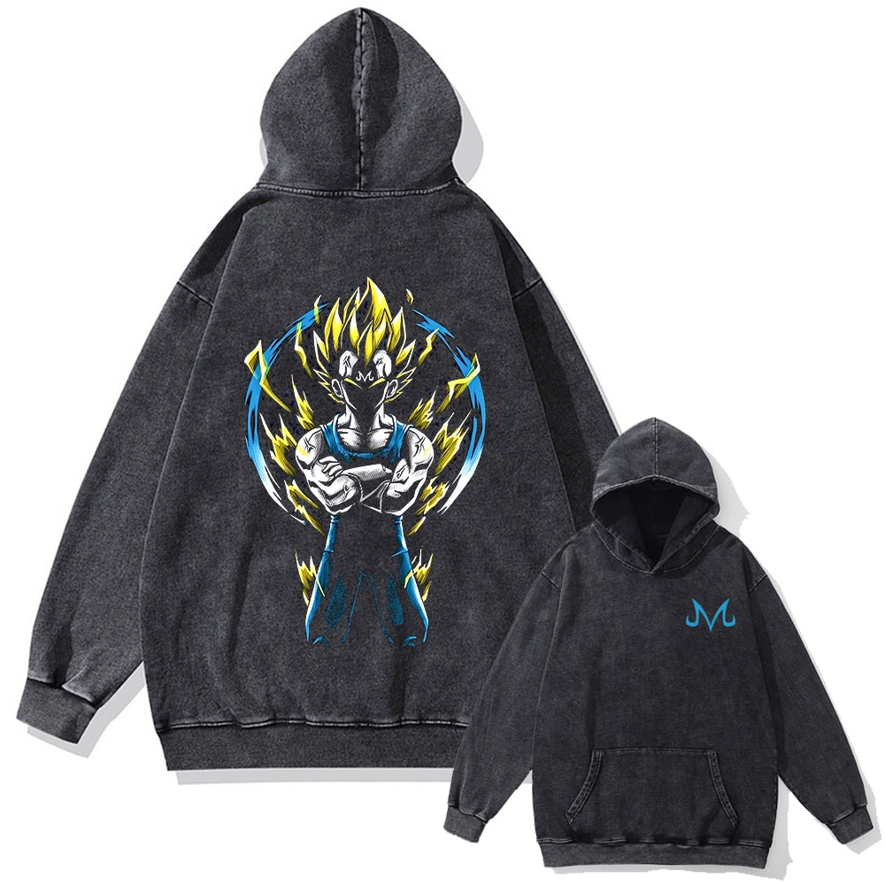 Nysekai "Majin Prince" 2-Sided Vintage Oversized Hoodie