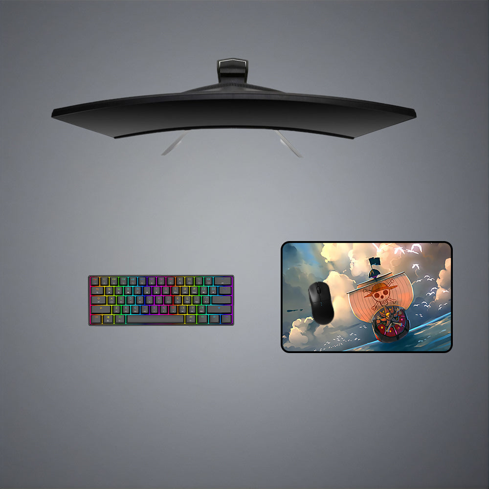 One Piece Boat Design M-XXL Size Gaming Mouse Pad, Computer Desk Mat