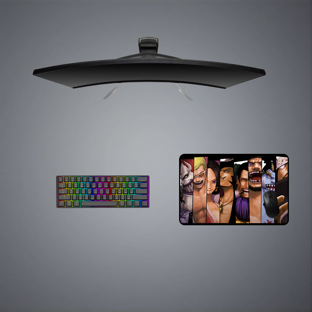 One Piece Villains Design M-XXL Size Gaming Mouse Pad, Computer Desk Mat