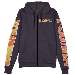 Pochita Chainsaw Man Streetwear Zip Hoodie Jacket