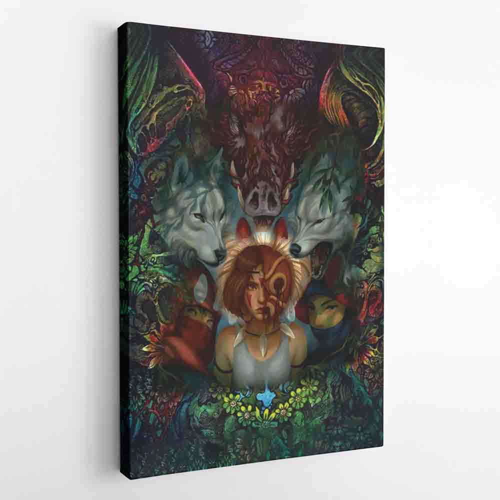 Princess Mononoke Studio Ghibli Canvas Print Wall Art - Nysekai