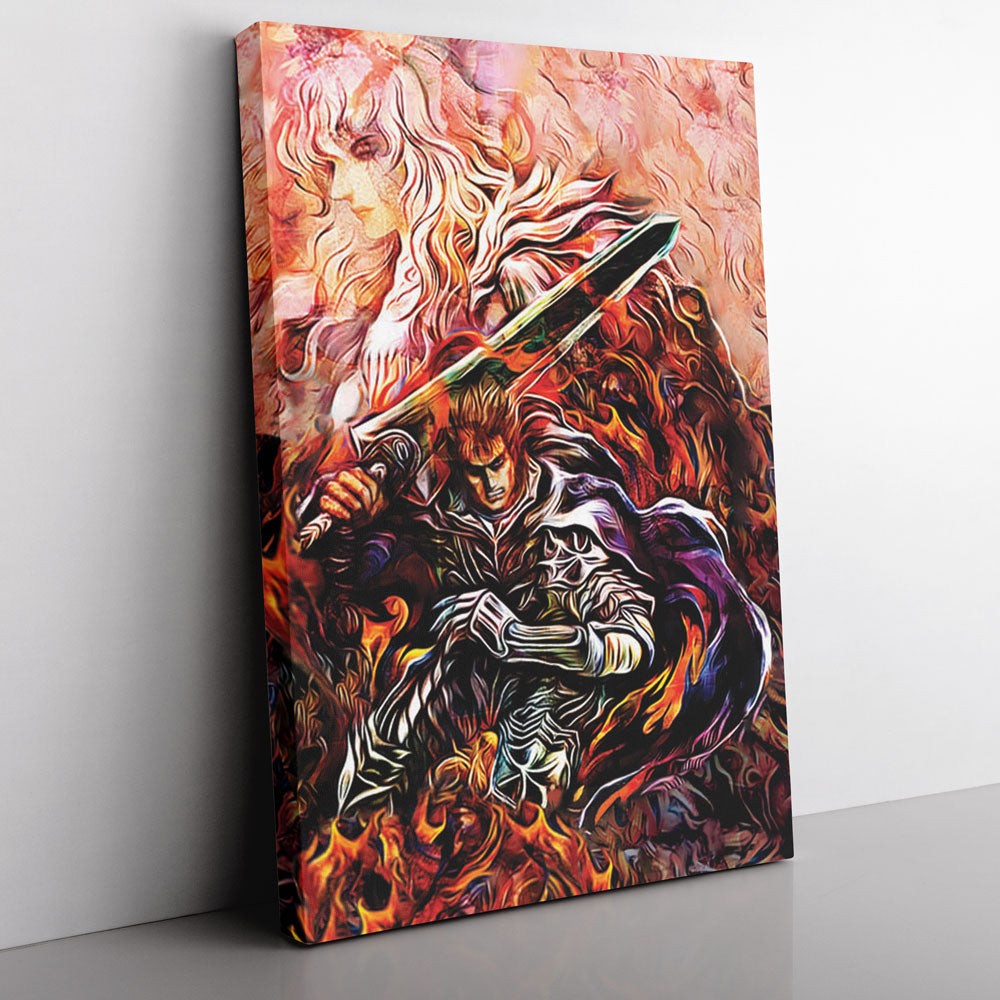 Quest of Guts Berserk Vertical Canvas Print Wall Art - Nysekai