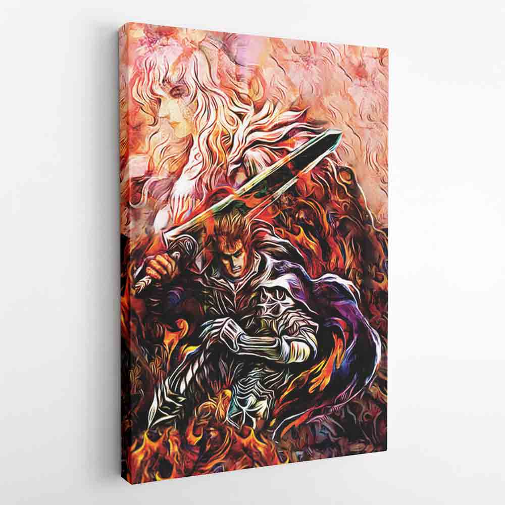 Quest of Guts Berserk Vertical Canvas Print Wall Art - Nysekai