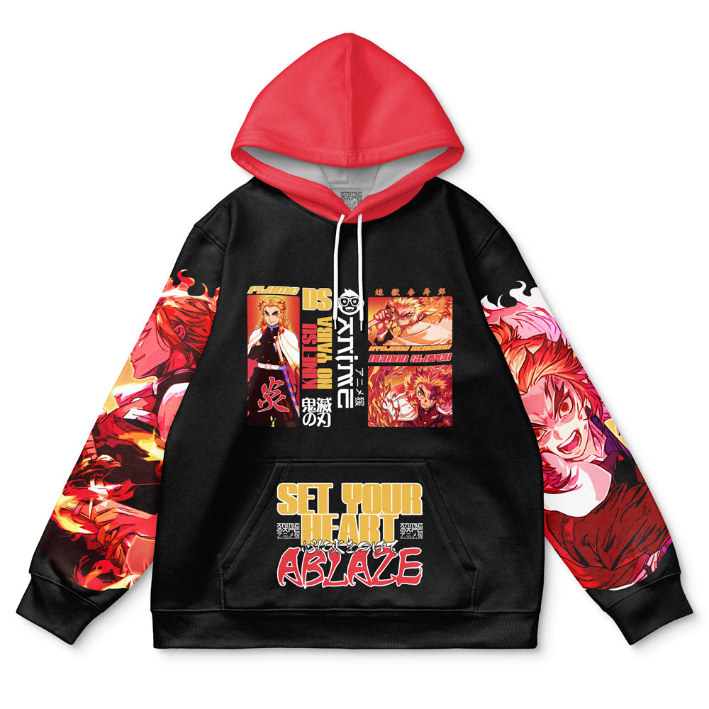 Kyojuro Rengoku V3 Demon Slayer Streetwear Hoodie
