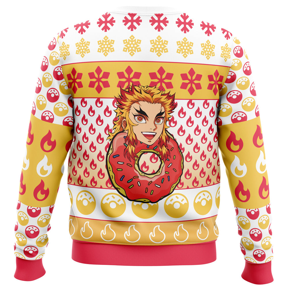 Christmas Rengoku Donut Demon Slayer Ugly Christmas Sweater