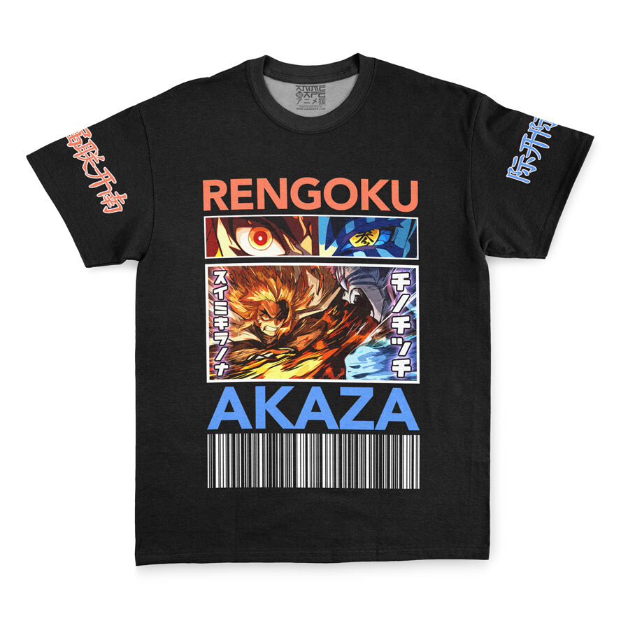 Kyojuro Rengoku vs Akaza Demon Slayer Streetwear T-Shirt